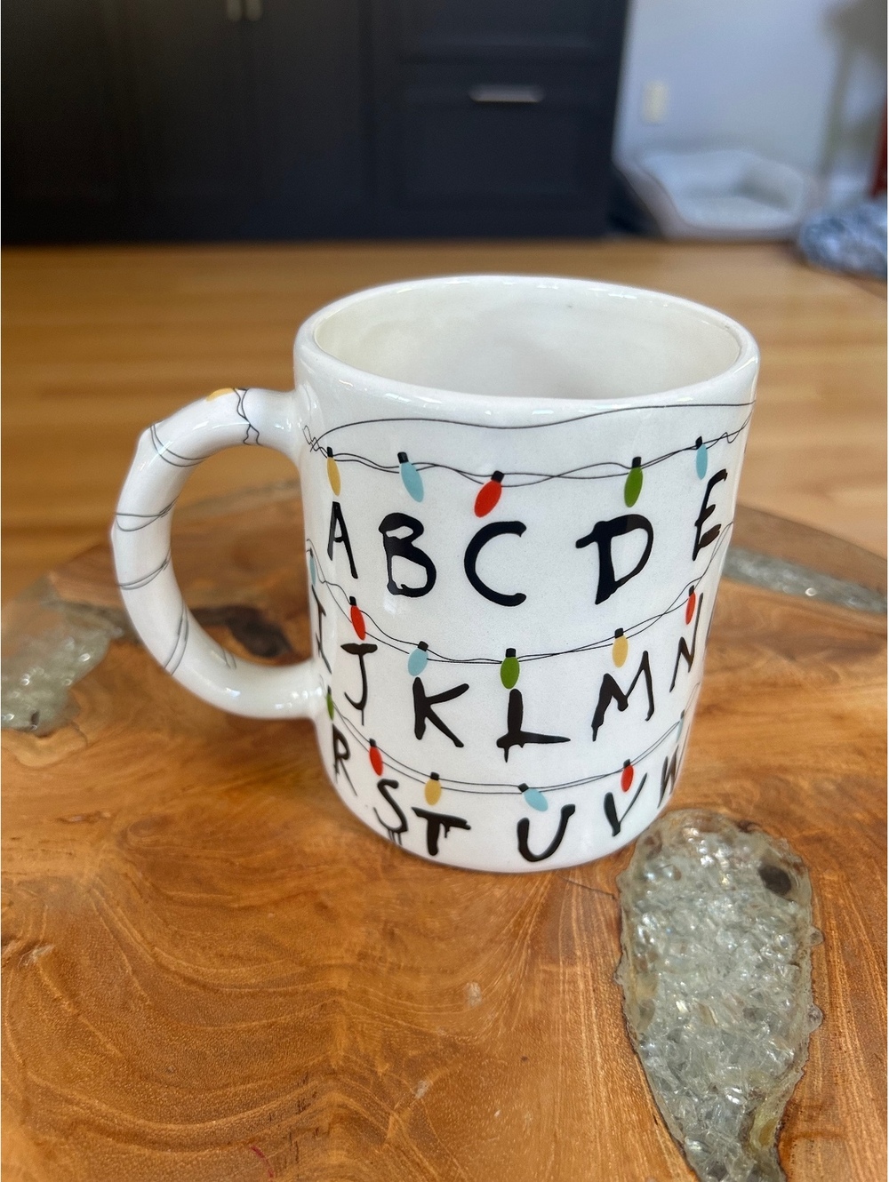 Stranger Things Alphabet Lights Stoneware Coffee Mug 17oz
